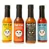 Funny Cat Name 4 Bottle Hot Sauce Bundle - Fat Cat Gourmet Hot Sauce & Specialty Condiments